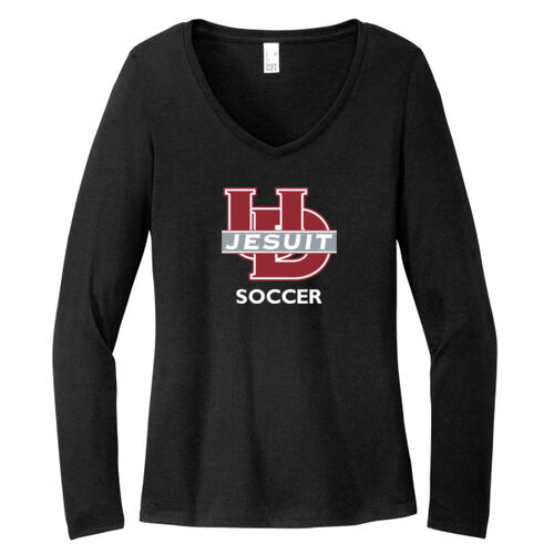 Women’s Perfect Tri® Long Sleeve V-Neck Tee Thumbnail